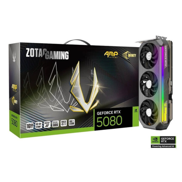 VGA ZOTAC GAMING GeForce RTX 5080 AMP Extreme INFINITY 16GB GDDR7 (ZT-B50800B-10P)