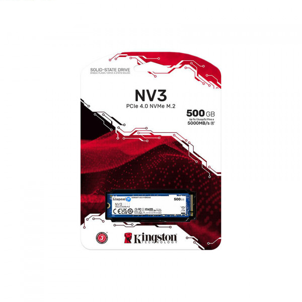 Ổ cứng SSD Kingston NV3 500GB M.2 PCIe Gen4 x4 NVMe SNV3S/500G