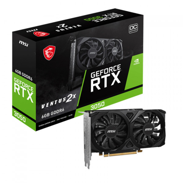 VGA MSI GeForce RTX 3050 VENTUS 2X E 6G OC